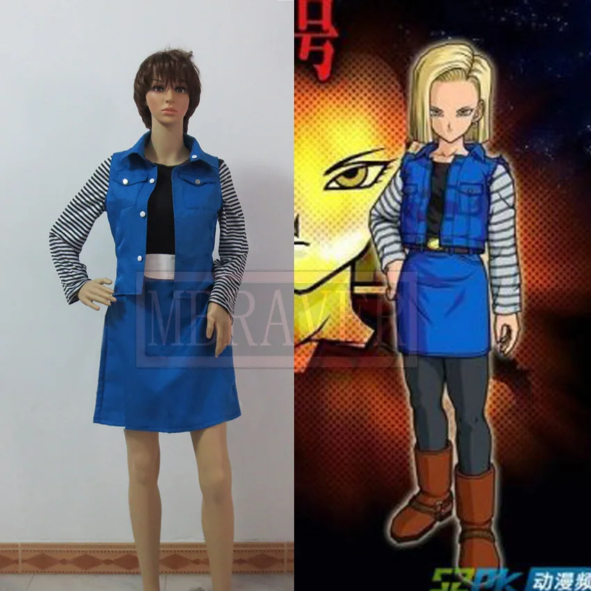 Anime Android 18 Cosplay Costume Women Clothing Cos Halloween Party Custom Made Any Size
Anime Android 18 Cosplay Costume Women Clothing Cos Halloween Party Custom Made Any Size