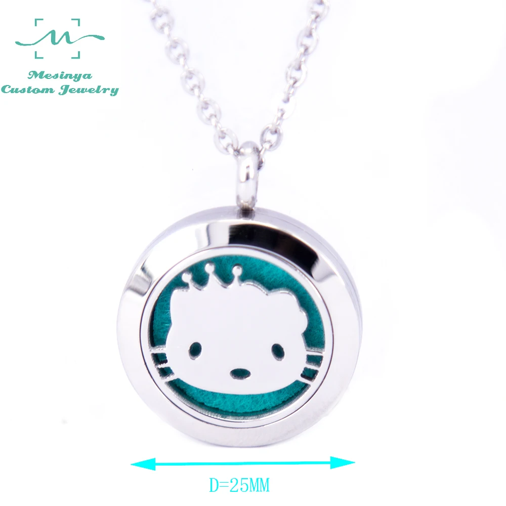 10 pcs Mesinya Kitty Cat Pet Lover (25mm) Aromatherapy/Essential Oils 316L Stainless Steel Diffuser Locket pendant Necklace
10 pcs Mesinya Kitty Cat Pet Lover (25mm) Aromatherapy/Essential Oils 316L Stainless Steel Diffuser Locket pendant Necklace