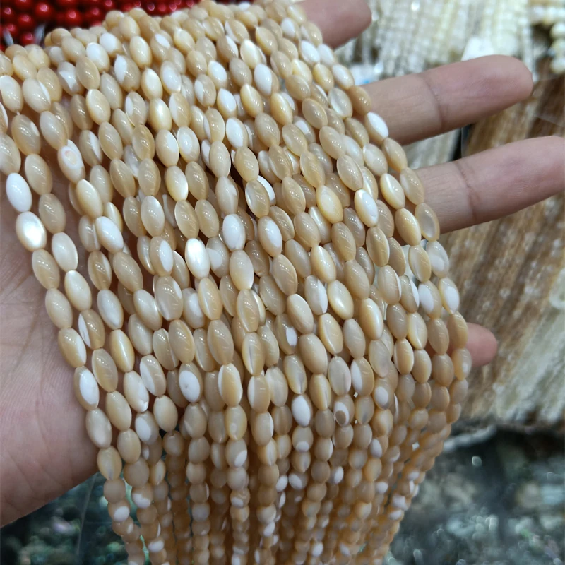 4x8mm Rice Shape Natural Shell Pearl Beads For Jewelry Making DIY Loose MOP Pearls Beads Bracelet Necklace Accessories 15''
4x8mm Rice Shape Natural Shell Pearl Beads For Jewelry Making DIY Loose MOP Pearls Beads Bracelet Necklace Accessories 15''