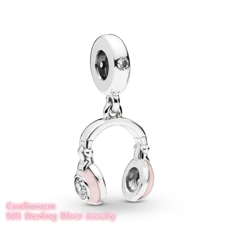 Spring 100% 925 Sterling Silver Pink Headphones Dangle Charm enamel beads Fits Original Pandora bracelets Jewelry Making
Spring 100% 925 Sterling Silver Pink Headphones Dangle Charm enamel beads Fits Original Pandora bracelets Jewelry Making
