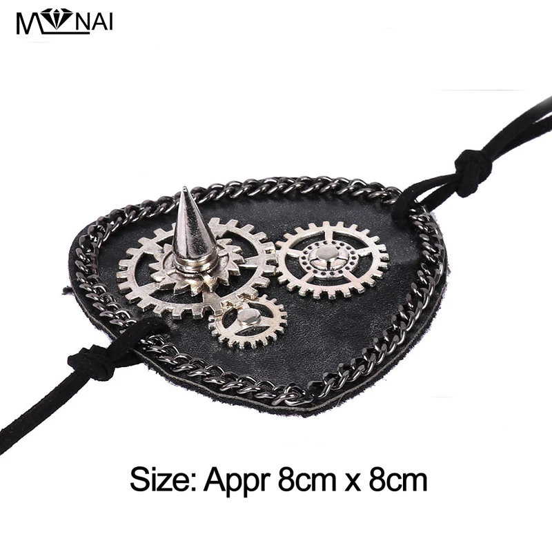 Steampunk Gear Eye Patch Gothic Chain Leather One-Eye Mask Retro Cosplay Accessories
Steampunk Gear Eye Patch Gothic Chain Leather One-Eye Mask Retro Cosplay Accessories