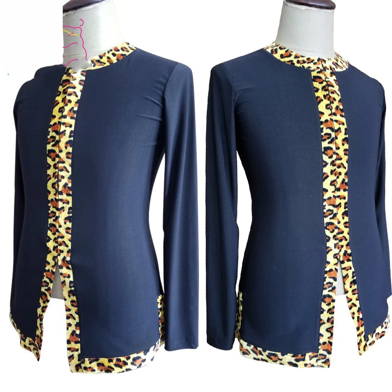 Leopard-Print Men'S Latin Dance Tops Adult Practice Wear Shirt Long-Sleeved New Ballroom Cha Cha Waltz Dance Clothes DWY1119
Leopard-Print Men'S Latin Dance Tops Adult Practice Wear Shirt Long-Sleeved New Ballroom Cha Cha Waltz Dance Clothes DWY1119