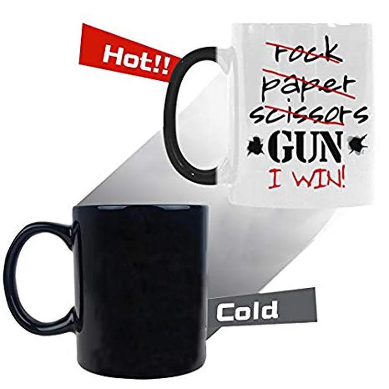 Смешные рок бумажные ножницы пистолета I Win цвет меняющая Кружка Кофейные кружки-11 унций размеры
Смешные рок бумажные ножницы пистолета I Win цвет меняющая Кружка Кофейные кружки-11 унций размеры
