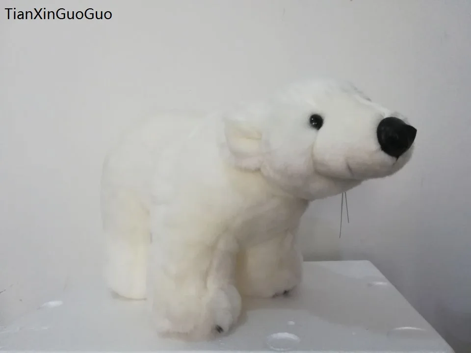 stuffed toy large 42x25cm lovely white polar bear plush toy soft doll throw pillow birthday gift w2105
stuffed toy large 42x25cm lovely white polar bear plush toy soft doll throw pillow birthday gift w2105