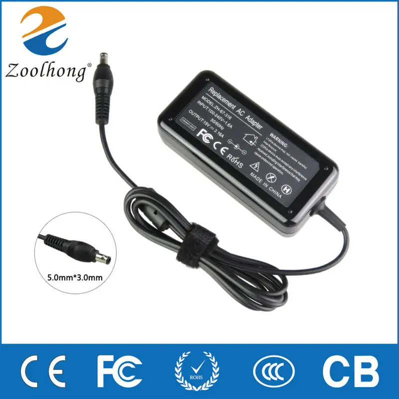 19V 3.16A 60W Laptop Power Adapter Charger For Samsung Notebook R540 P460 P530 Q430 R430 R440 R480 R510 R522 R530 Series Adaptor
19V 3.16A 60W Laptop Power Adapter Charger For Samsung Notebook R540 P460 P530 Q430 R430 R440 R480 R510 R522 R530 Series Adaptor