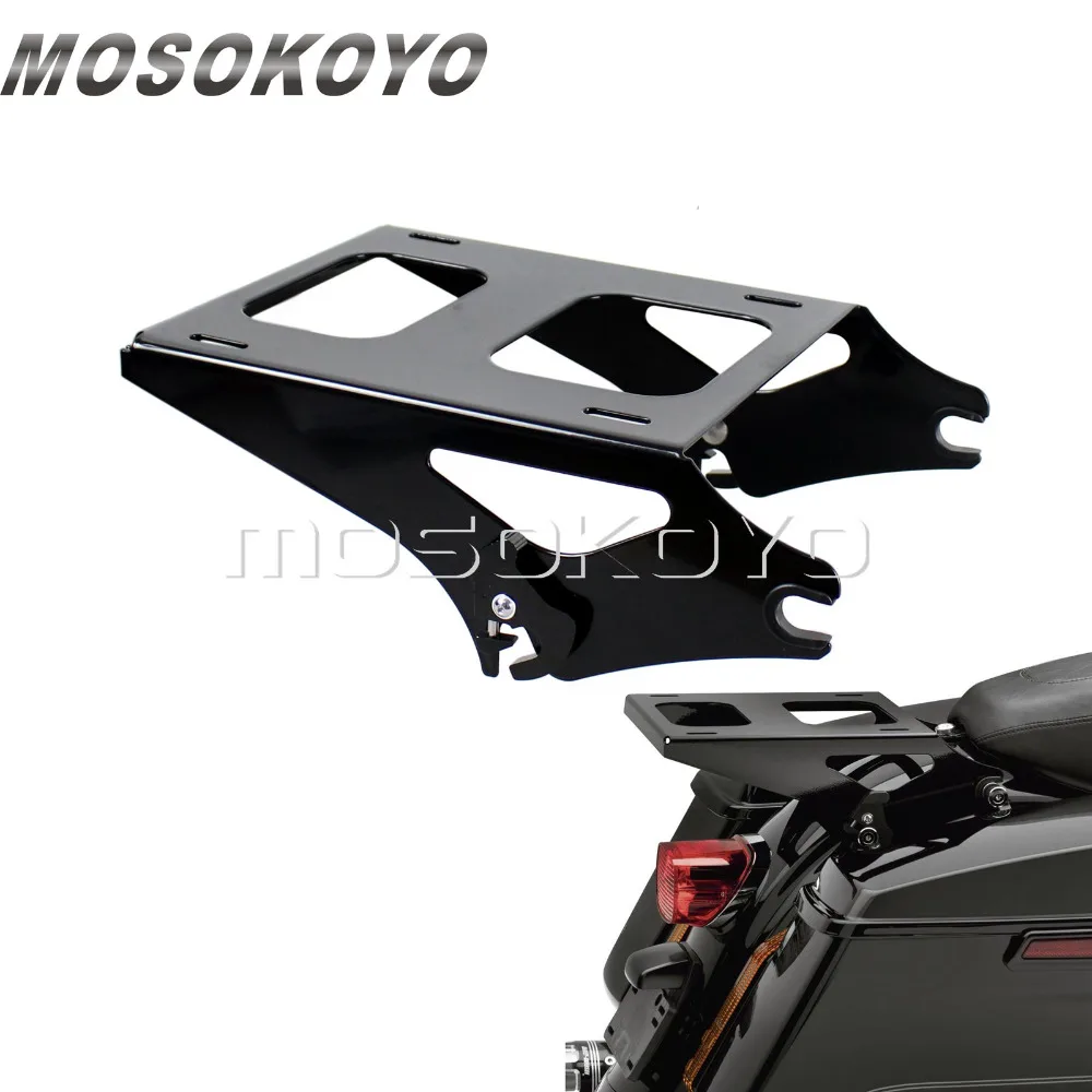 Motorcycle Two Up Detachable Tour Pak Pack Luggage Rack for Harley Touring Road King Street Glide FLHR FLHX 2014-Later Black
Motorcycle Two Up Detachable Tour Pak Pack Luggage Rack for Harley Touring Road King Street Glide FLHR FLHX 2014-Later Black