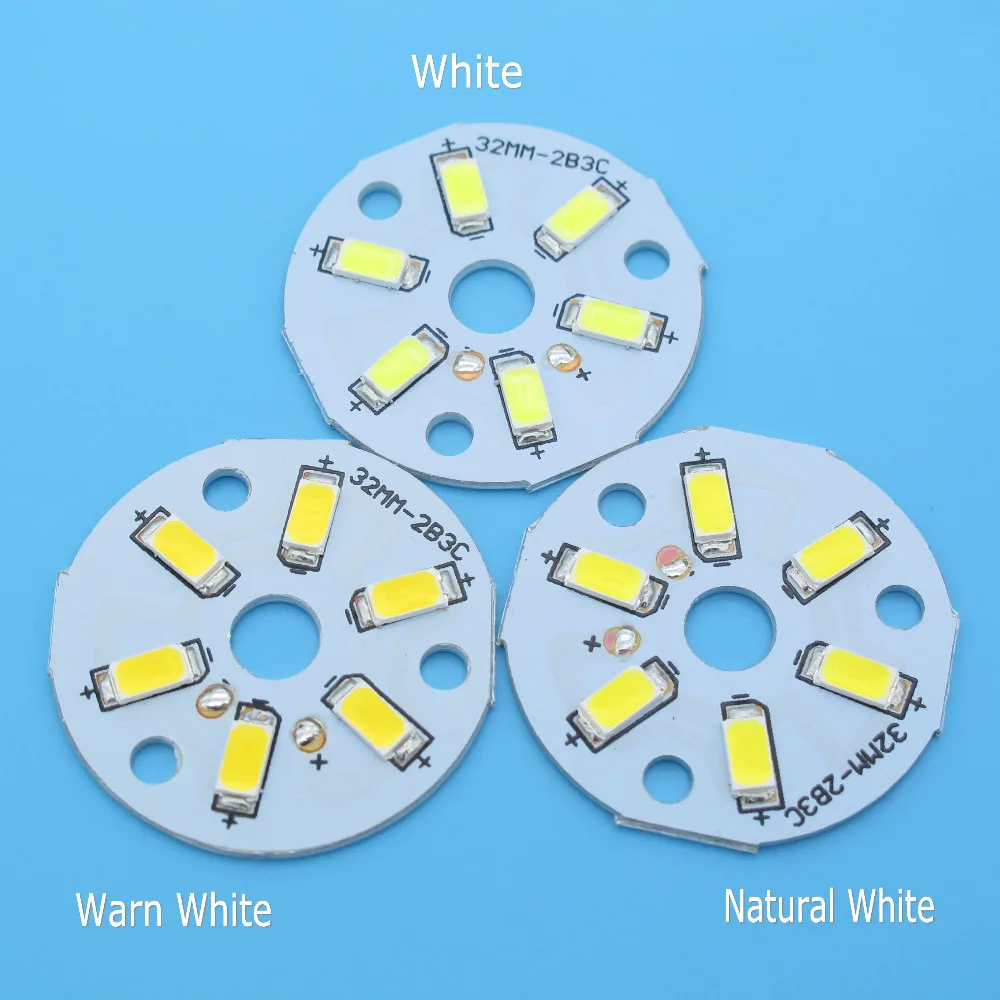 10pcs SMD5730 LED PCB 2W 3W 20mm 23mm 32mm 40mm 44mm White / Natural White / Warm White Light Source for Led Bulb
10pcs SMD5730 LED PCB 2W 3W 20mm 23mm 32mm 40mm 44mm White / Natural White / Warm White Light Source for Led Bulb