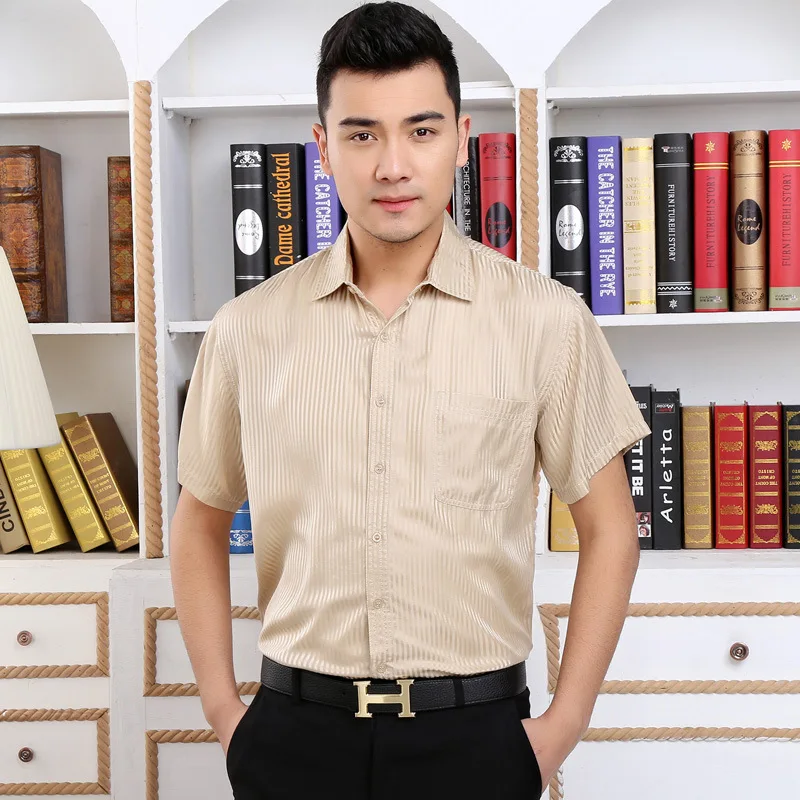 2024 Plus Size blockbuster {sang pu} striped yellow silk short sleeve shirt mulberry silk leisure
2024 Plus Size blockbuster {sang pu} striped yellow silk short sleeve shirt mulberry silk leisure