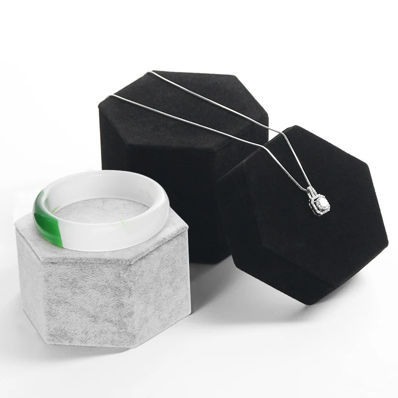 Velvet Wedding Ring Display Stand Hexagon Bracelet Jewelry Organizer Unique Necklace Pendant Display Holder For Jewellery Bangle
Velvet Wedding Ring Display Stand Hexagon Bracelet Jewelry Organizer Unique Necklace Pendant Display Holder For Jewellery Bangle