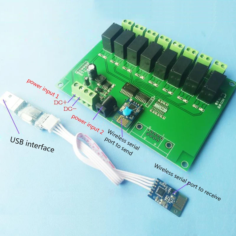 Wireless serial port computer control relay control / module / circuit board MCU development and design
Wireless serial port computer control relay control / module / circuit board MCU development and design