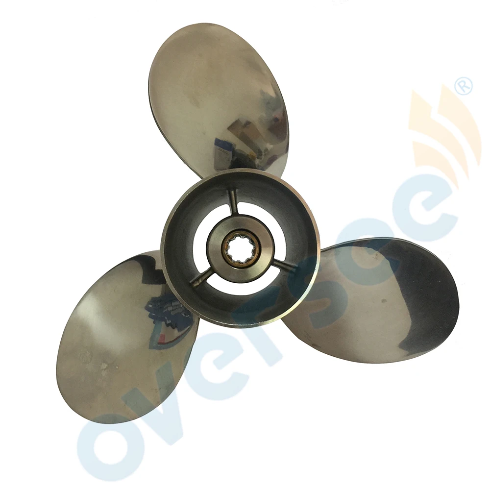 OVERSEE 9-1/4x11 Stainless Steel Propeller 11 Pitch For 9.9HP 15HP 63V 6B4 Model Yamaha Outboard Motors
OVERSEE 9-1/4x11 Stainless Steel Propeller 11 Pitch For 9.9HP 15HP 63V 6B4 Model Yamaha Outboard Motors