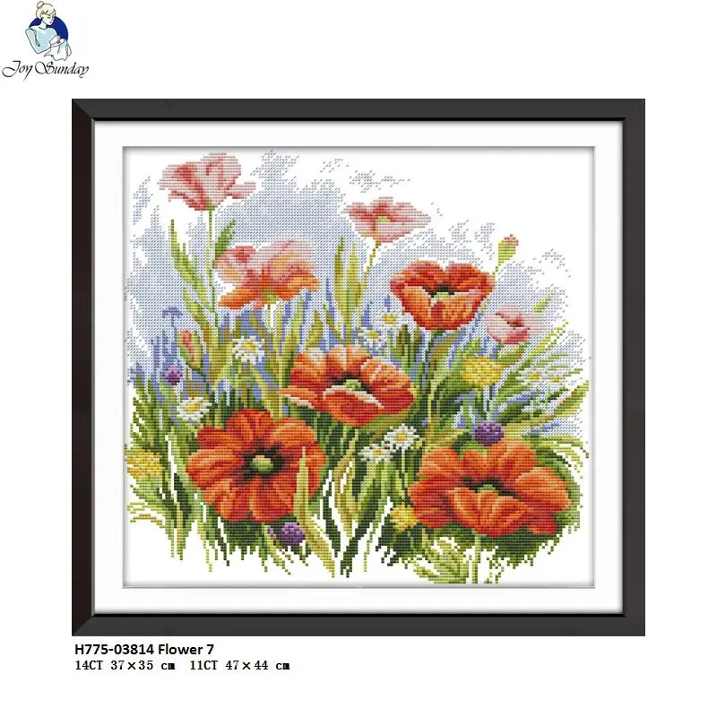 Joy Sunday Beautiful Flowers Pattern DMC Chinese DIY Hand Cross-stitch Embroidery Needlework 11CT Printed Fabric 14CT Canvas
Joy Sunday Beautiful Flowers Pattern DMC Chinese DIY Hand Cross-stitch Embroidery Needlework 11CT Printed Fabric 14CT Canvas