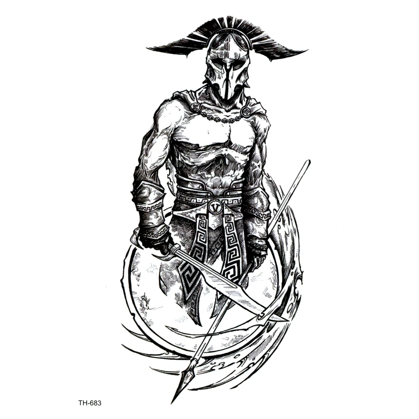 Римский гладиатор, водостойкая временная татуировка, наклейка на боди-арт, татуировка воина, поддельная татуировка хной, временная татуировка на рукаве
Римский гладиатор, водостойкая временная татуировка, наклейка на боди-арт, татуировка воина, поддельная татуировка хной, временная татуировка на рукаве