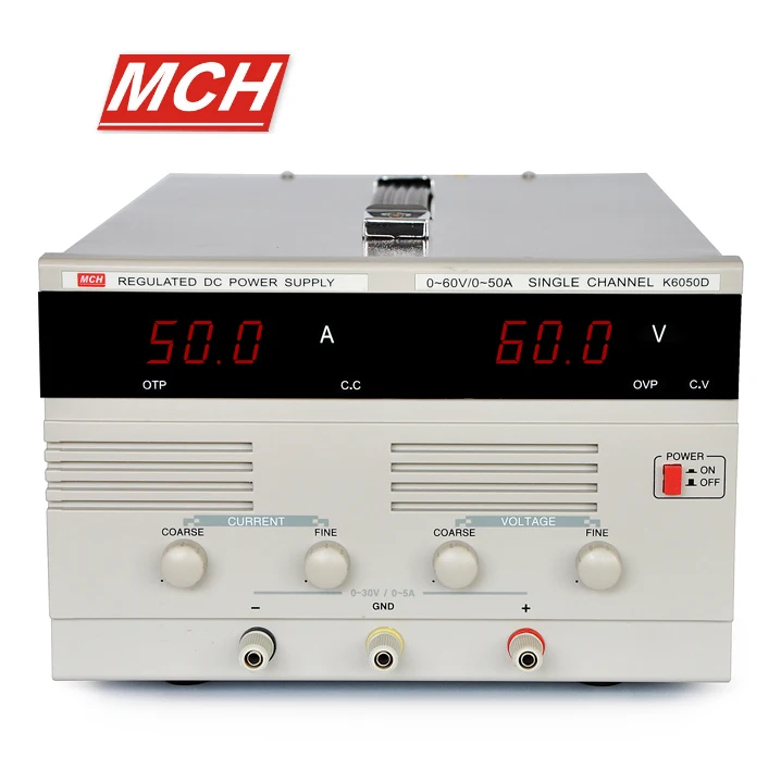 MCH K6050D источник питания постоянного тока Регулируемый цифровой источник питания 30V60V50A для поддержания тестирования батареи высокой мощности
MCH K6050D источник питания постоянного тока Регулируемый цифровой источник питания 30V60V50A для поддержания тестирования батареи высокой мощности