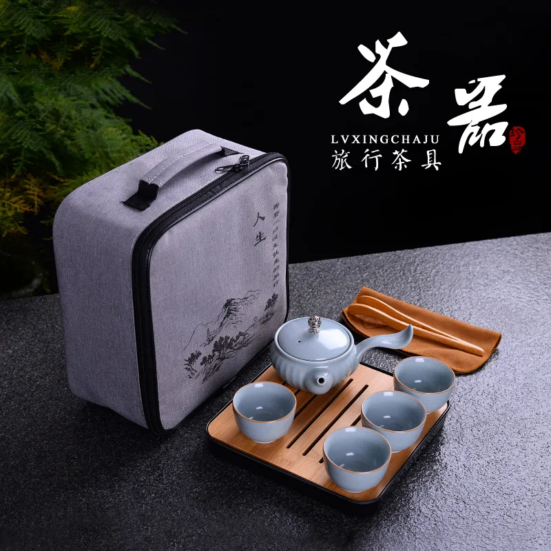 Chinese Kung Fu Tea Set with Tray,Glaze Ceramic Purple clay TeaPot Tea Cup,Portable Travel Tea Set drinkware
Chinese Kung Fu Tea Set with Tray,Glaze Ceramic Purple clay TeaPot Tea Cup,Portable Travel Tea Set drinkware