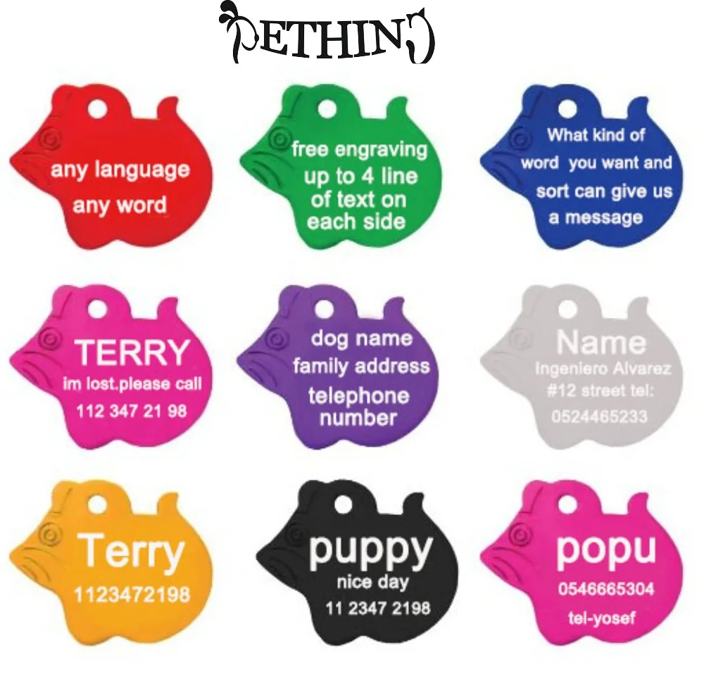 2pcs/lot pet identification tag dog name tag Free Personalized engraving text pet id tags animal prints shape cat dog tag
2pcs/lot pet identification tag dog name tag Free Personalized engraving text pet id tags animal prints shape cat dog tag