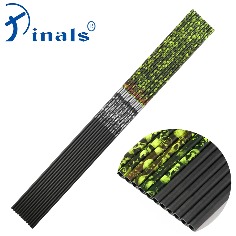 Pinals Carbon Arrow Shaft Spine 300 340 400 500 30 32Inch Yellow Skull Camo for Compound Recurve Bow Hunting Archery Shooting
Pinals Carbon Arrow Shaft Spine 300 340 400 500 30 32Inch Yellow Skull Camo for Compound Recurve Bow Hunting Archery Shooting