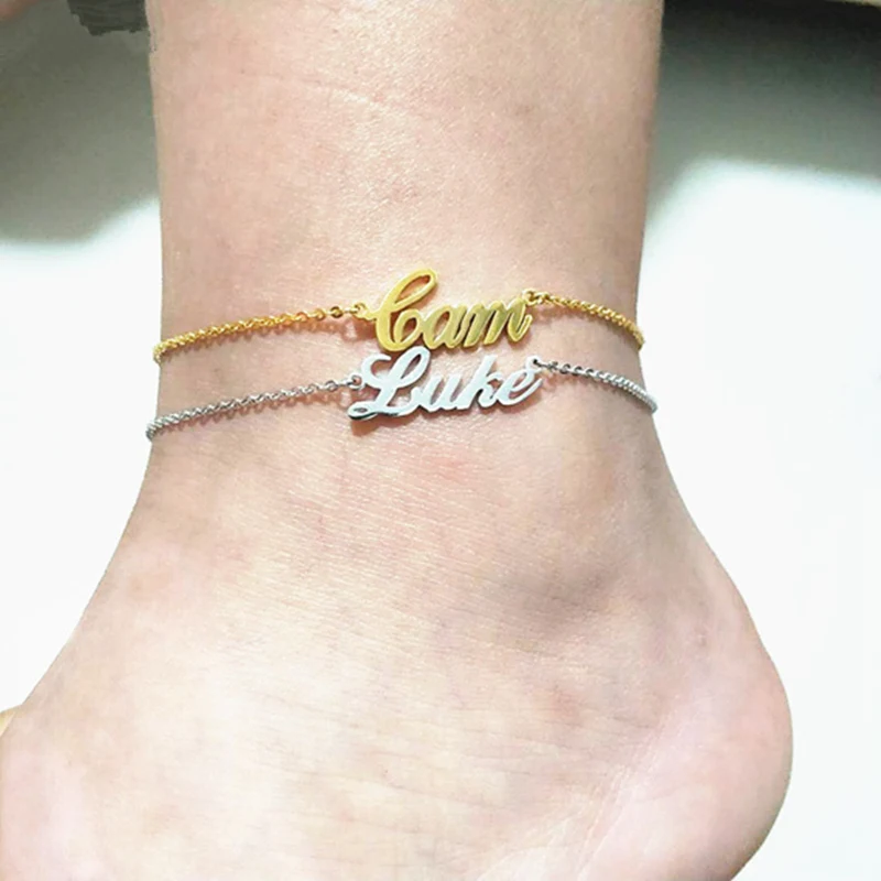 Stainless Steel Custom Name Anklets For Women Gold Color Summer Beach Jewelry Personalized Bracelet Gift
Stainless Steel Custom Name Anklets For Women Gold Color Summer Beach Jewelry Personalized Bracelet Gift