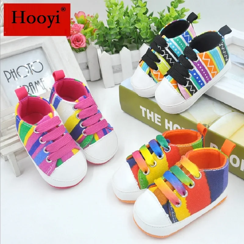 Colorful Stripe Baby Boy Shoes Non-Slip Prewalker Fashion Newborn First Walker Children Sneakers Girls Canvas GYM Shoe Plimsolls
Colorful Stripe Baby Boy Shoes Non-Slip Prewalker Fashion Newborn First Walker Children Sneakers Girls Canvas GYM Shoe Plimsolls