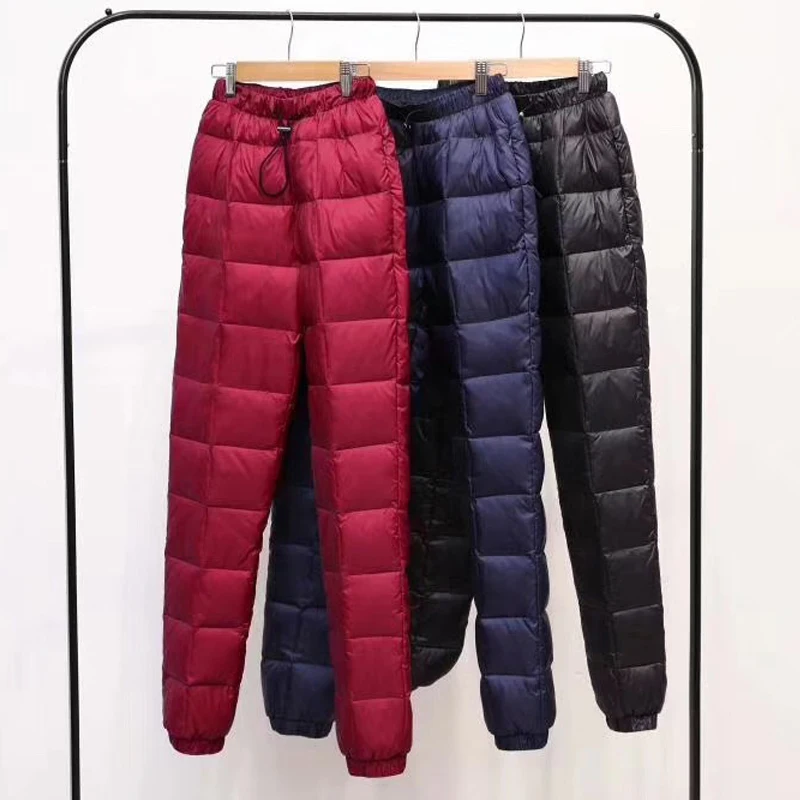 2019 Women Down Pants Capris Winter High Elastic Waist female Fashion Slim Warm Thickening Duck Down Pants skinny Trousers 5XL
2019 Women Down Pants Capris Winter High Elastic Waist female Fashion Slim Warm Thickening Duck Down Pants skinny Trousers 5XL
