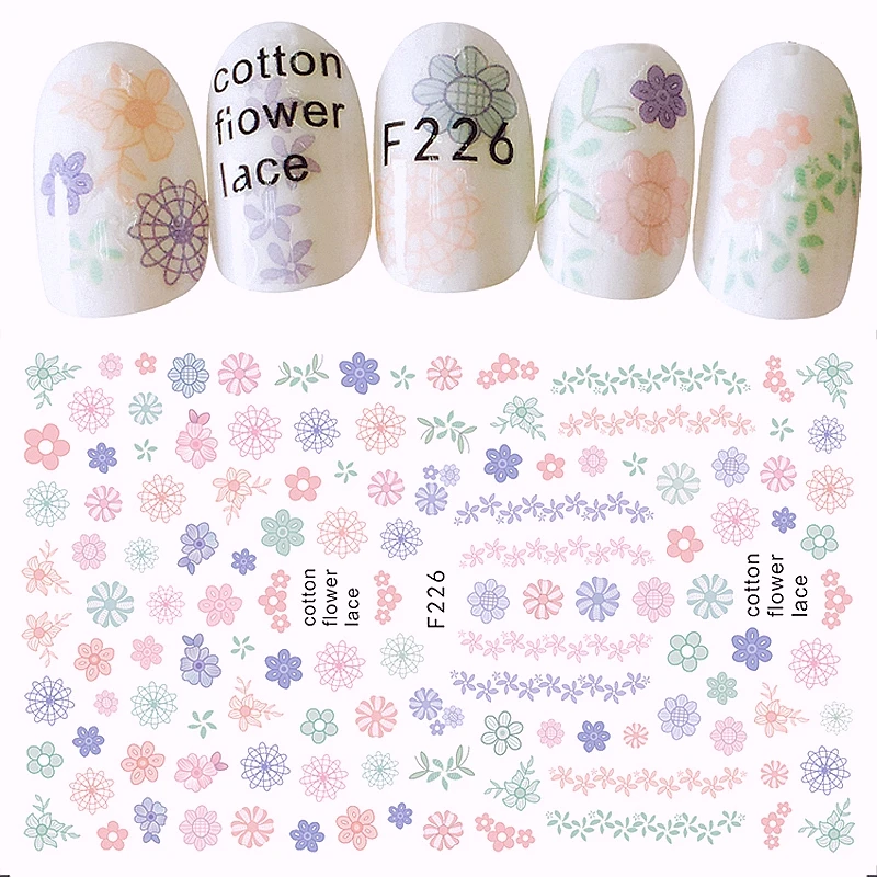 6 Sheets Beauty Adhesive Nail Art Decorations Stickers Acrylic Manicure Flower Decals Nails Accessoires F221226
6 Sheets Beauty Adhesive Nail Art Decorations Stickers Acrylic Manicure Flower Decals Nails Accessoires F221226