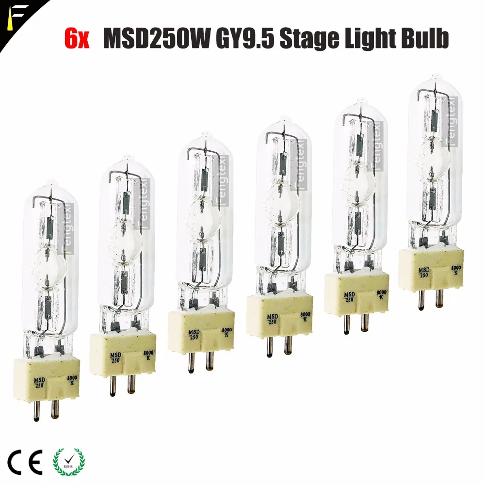 6pcs/lot MSD250 Shaking Head Computer Light Bulb Computer Moving Head 250 Scanning Light Bulb 250W MSD 250/2 30H GY9.5 8500K
6pcs/lot MSD250 Shaking Head Computer Light Bulb Computer Moving Head 250 Scanning Light Bulb 250W MSD 250/2 30H GY9.5 8500K