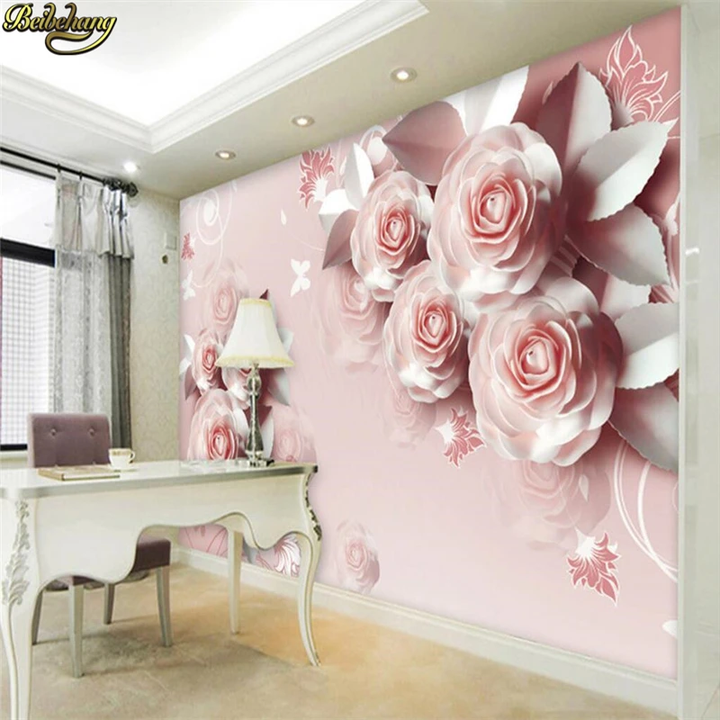 beibehang Custom Photo Wallpaper 3D Large Wallpaper Wall Sticker Carved Rose Romantic 3D Relief TV Wall Background
beibehang Custom Photo Wallpaper 3D Large Wallpaper Wall Sticker Carved Rose Romantic 3D Relief TV Wall Background