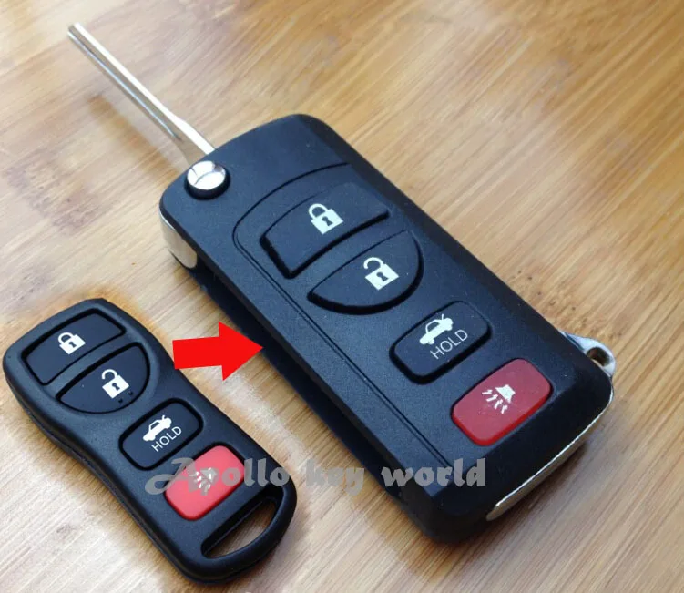 4 Buttons Replacement Modified Flip Folding Remote Key Shell Case For Nissan Qashqai Tiida Sylphy Keyless Entry Fob Key Cover
4 Buttons Replacement Modified Flip Folding Remote Key Shell Case For Nissan Qashqai Tiida Sylphy Keyless Entry Fob Key Cover