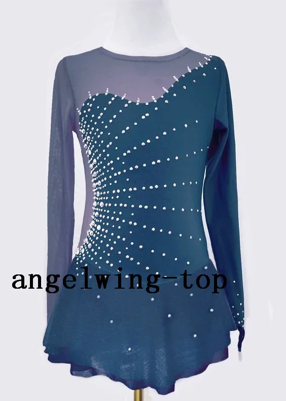 Blue Figure Skating Dress Women Competition Skating Dresses Girls Custom Ice Skating Dress Crystals Free Shipping B43
Blue Figure Skating Dress Women Competition Skating Dresses Girls Custom Ice Skating Dress Crystals Free Shipping B43