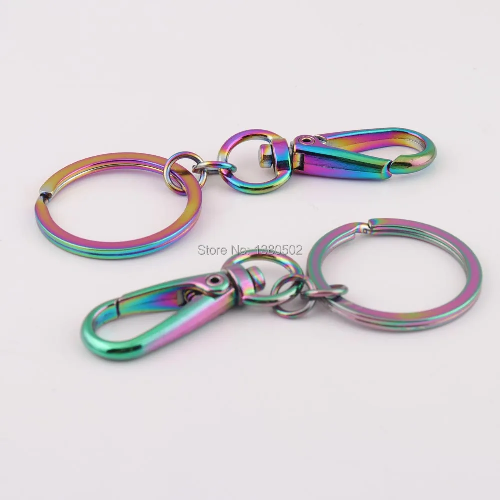 2pcs/lot metal 82mm shinny rainbow color Dazzling vacuum plating snap hook with key ring buckle for decoration accessories
2pcs/lot metal 82mm shinny rainbow color Dazzling vacuum plating snap hook with key ring buckle for decoration accessories
