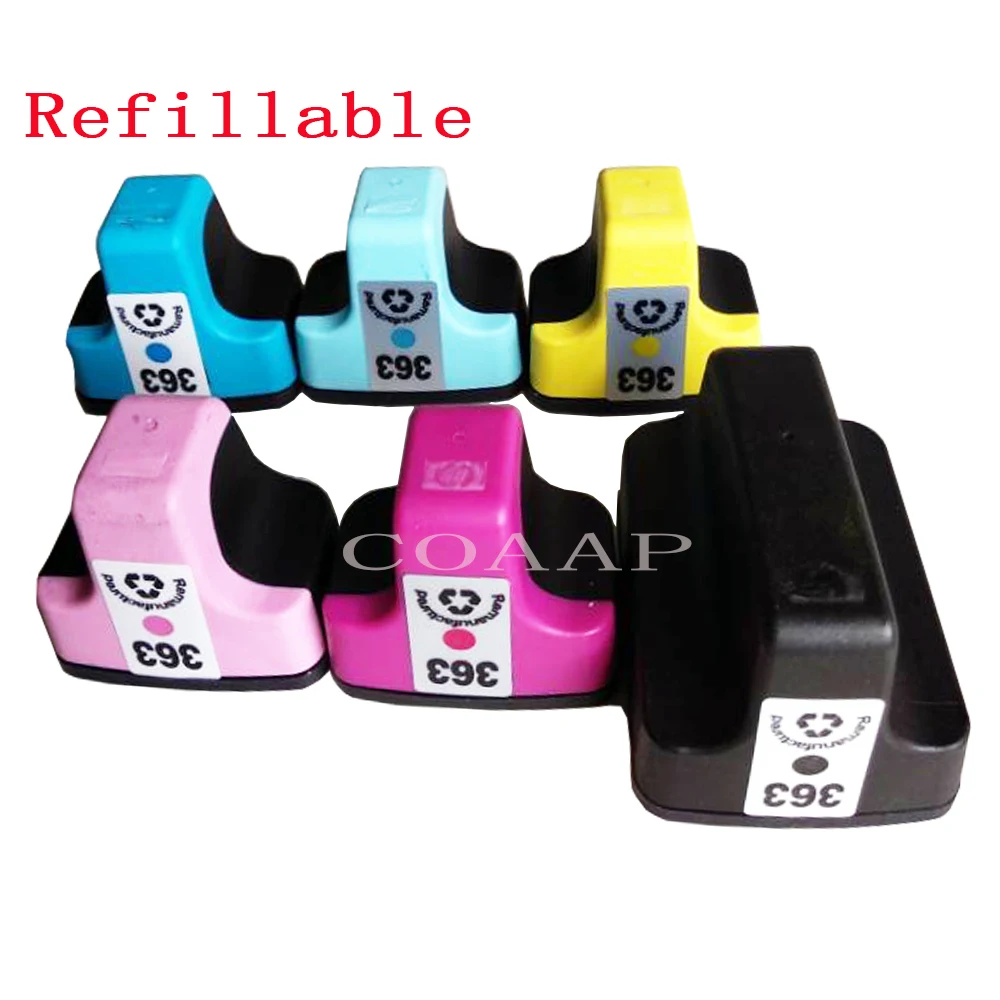 6pk совместимый с hp363 многоразовый картридж для принтера PhotoSmart C5180 C5183 C5185 C5188 C5190 C5194
6pk совместимый с hp363 многоразовый картридж для принтера PhotoSmart C5180 C5183 C5185 C5188 C5190 C5194