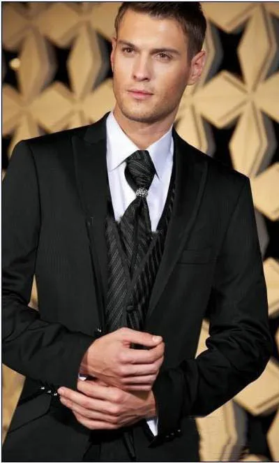 Free shipping Custom suit Black Groom Tuxedos Peak Lapel Groomsmen Men Wedding Suits(Jacket+Pant)
Free shipping Custom suit Black Groom Tuxedos Peak Lapel Groomsmen Men Wedding Suits(Jacket+Pant)