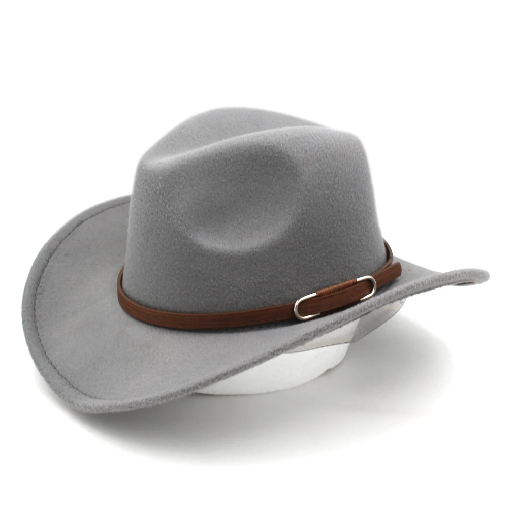 Western Autumn Cowboy Hat Cattleman Cowgirl Riding Fedoras Cap Wide Brim with Brown Leather Belt for Women And Men
Western Autumn Cowboy Hat Cattleman Cowgirl Riding Fedoras Cap Wide Brim with Brown Leather Belt for Women And Men