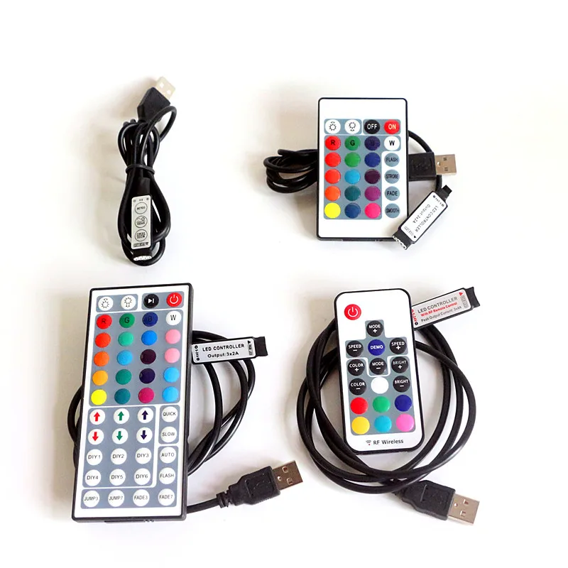 Mini 3 /24 / 44 Key IR RF USB RGB Remote Wireless LED Controller Dimmer Dynamic Mode Infrared For RGB 3528 5050 LED Strip Lights
Mini 3 /24 / 44 Key IR RF USB RGB Remote Wireless LED Controller Dimmer Dynamic Mode Infrared For RGB 3528 5050 LED Strip Lights