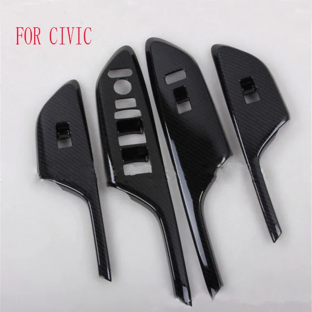4pcs/set ABS Carbon Fiber Style Door Armrest Window Lift Cover Fit For Honda Civic 2016 2017
4pcs/set ABS Carbon Fiber Style Door Armrest Window Lift Cover Fit For Honda Civic 2016 2017