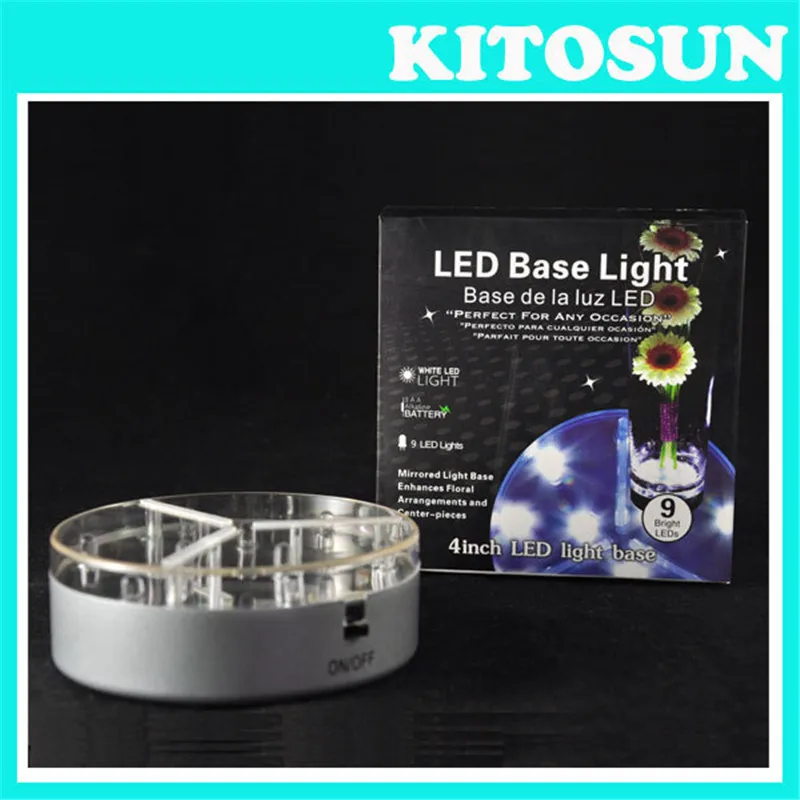 Kitosun Factory Direct Sale!!! 3AA Battery Operated 9 White LED 4inch Under Vase Light Centerpiece Wedding Decoration Lights
Kitosun Factory Direct Sale!!! 3AA Battery Operated 9 White LED 4inch Under Vase Light Centerpiece Wedding Decoration Lights