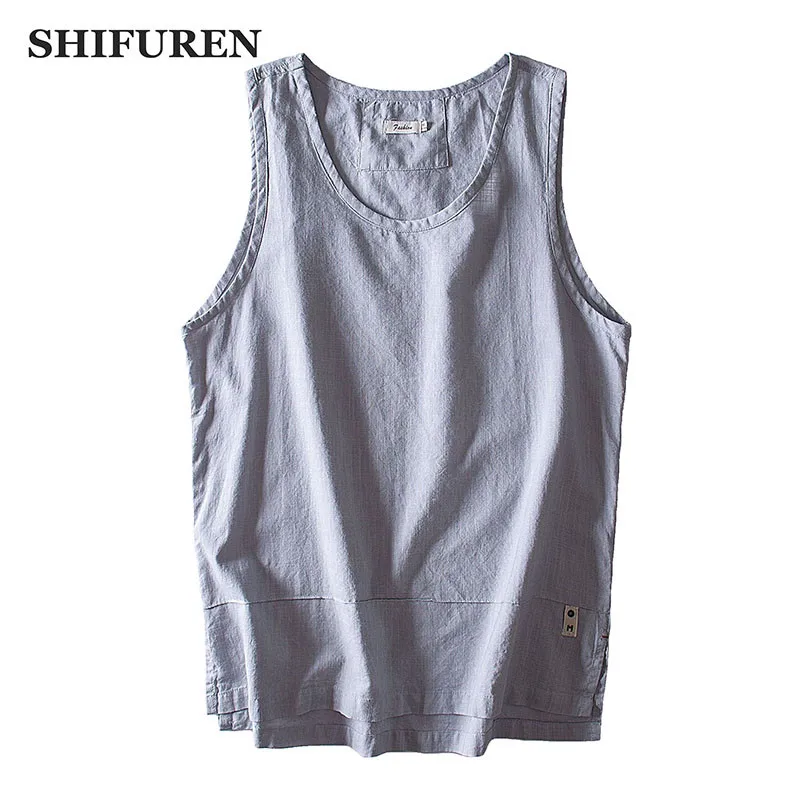 SHIFUREN New Summer Men Cotton Linen Tank Tops Thin Breathable Sleeveless Shirts Male Causal Tees Solid Color Asian Size M-3XL
SHIFUREN New Summer Men Cotton Linen Tank Tops Thin Breathable Sleeveless Shirts Male Causal Tees Solid Color Asian Size M-3XL