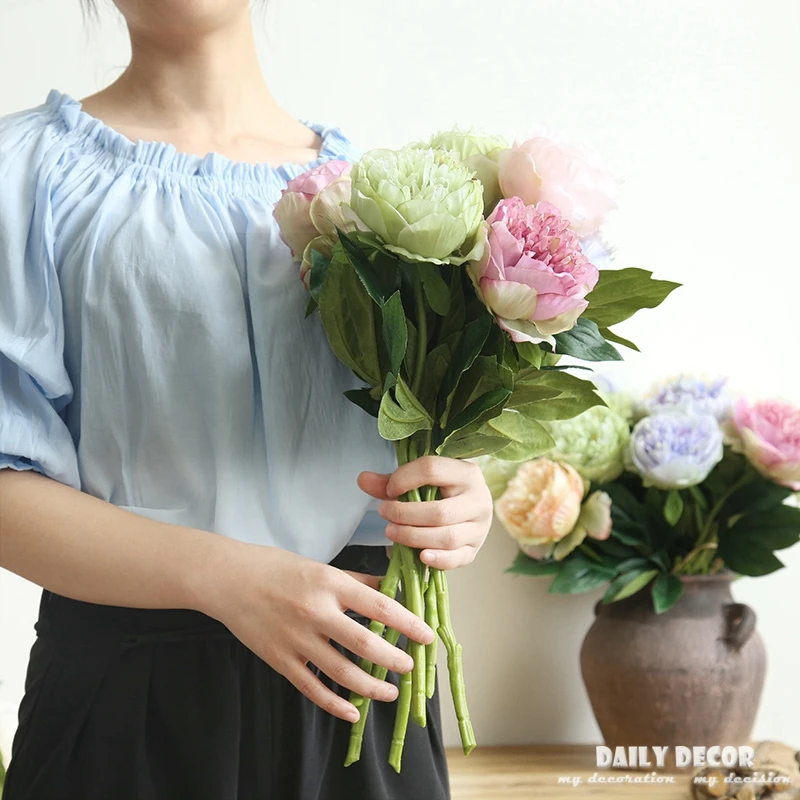 12pcs/lot! wholesale artificial peony flowers Single stem fake peony flower silk flowers for wedding decoration home decoration
12pcs/lot! wholesale artificial peony flowers Single stem fake peony flower silk flowers for wedding decoration home decoration