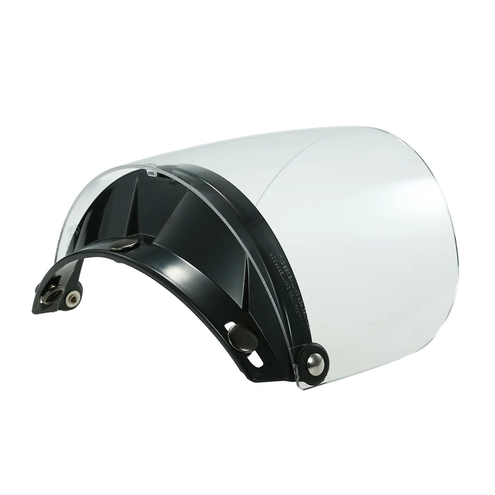 Universal 3 Snap Flip Up Visor Shield Lens for Retro Open Face Motorcycle Helmet For half helmets N 3-snap visor working system
Universal 3 Snap Flip Up Visor Shield Lens for Retro Open Face Motorcycle Helmet For half helmets N 3-snap visor working system