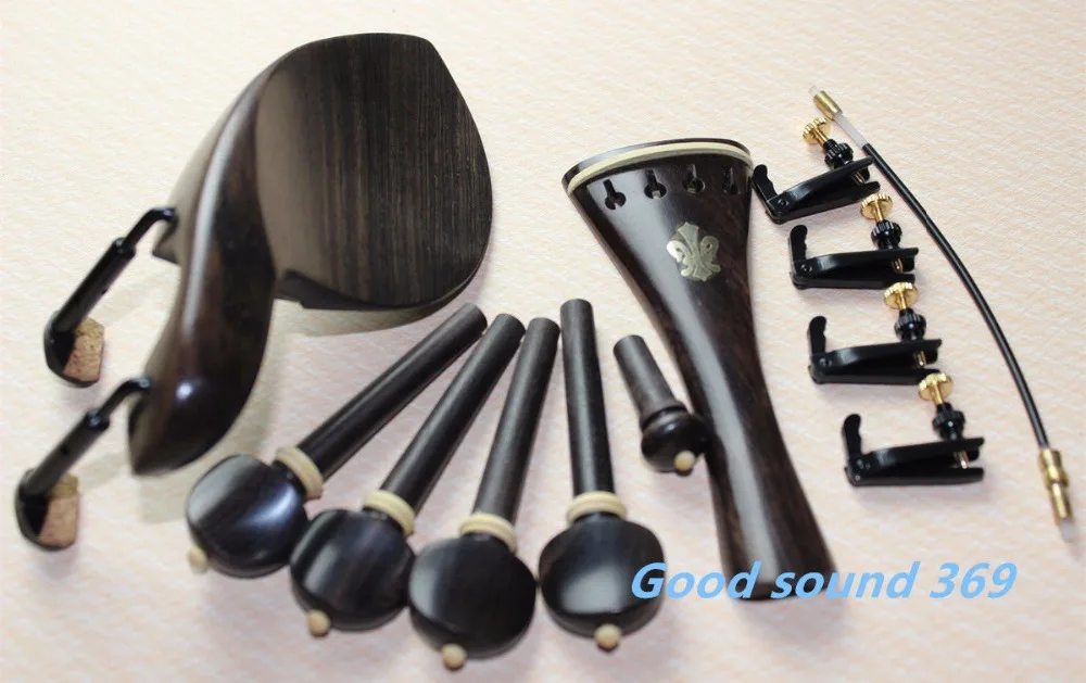 1set New Ebony Wood 4/4 Violin Accessories Chinrest Endpin Tuners Black Clamps
1set New Ebony Wood 4/4 Violin Accessories Chinrest Endpin Tuners Black Clamps