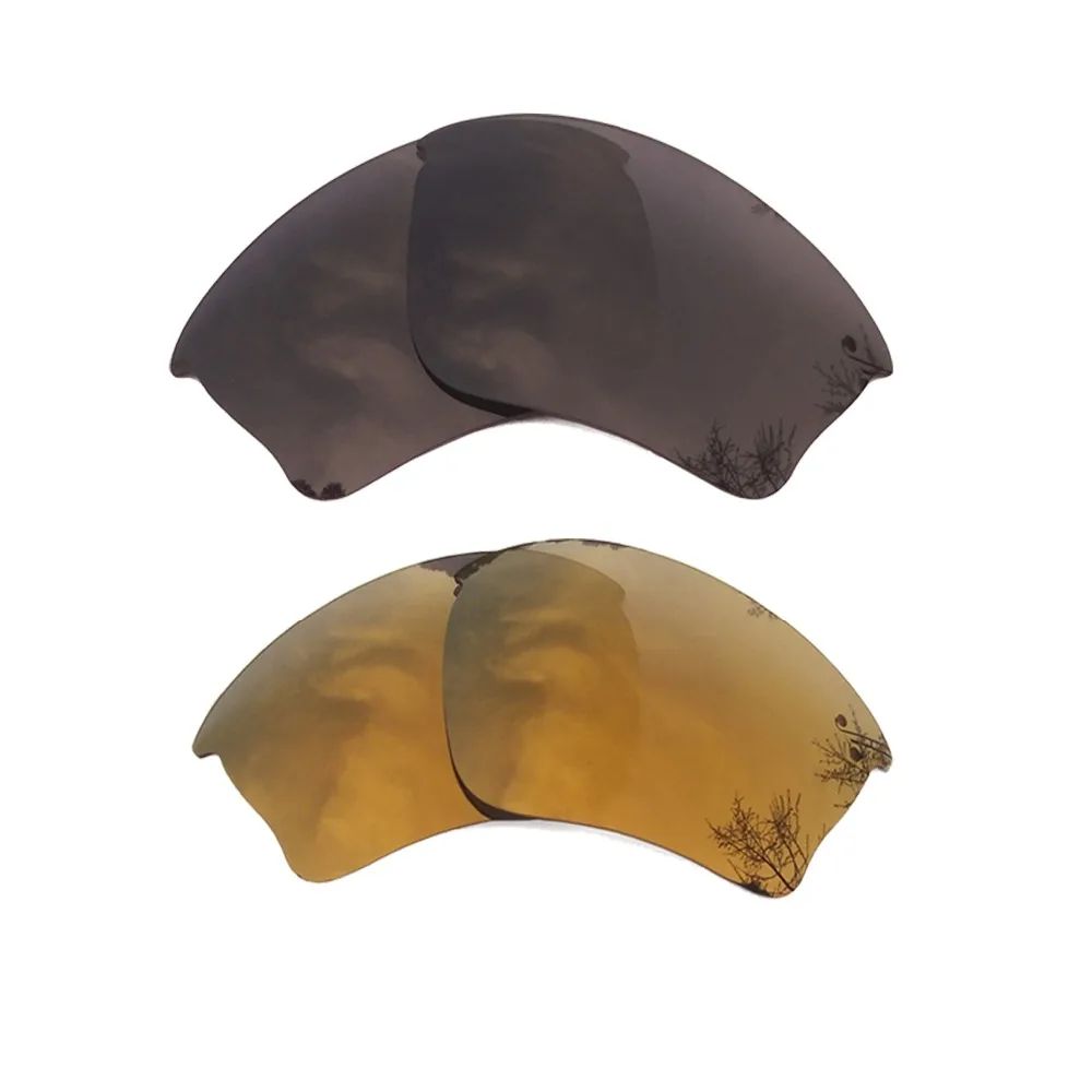 Black & Bronze Gold Mirrored Polarized Replacement Lenses for Half Jacket XLJ Frame 100% UVA & UVB
Black & Bronze Gold Mirrored Polarized Replacement Lenses for Half Jacket XLJ Frame 100% UVA & UVB