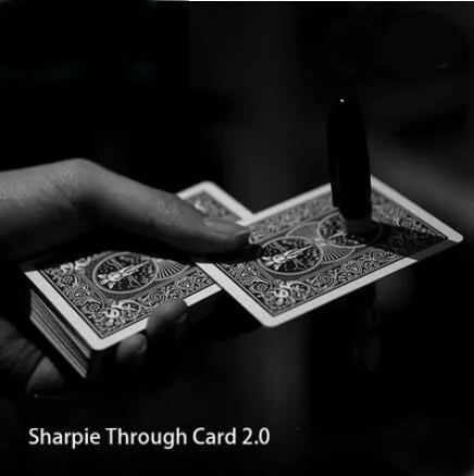 Sharpie Through card 2.0(Gimmick Card+ Instruction+Pen) Magic Tricks Close Up Magia Illusion Mentalism Gimmick Prop Professional
Sharpie Through card 2.0(Gimmick Card+ Instruction+Pen) Magic Tricks Close Up Magia Illusion Mentalism Gimmick Prop Professional
