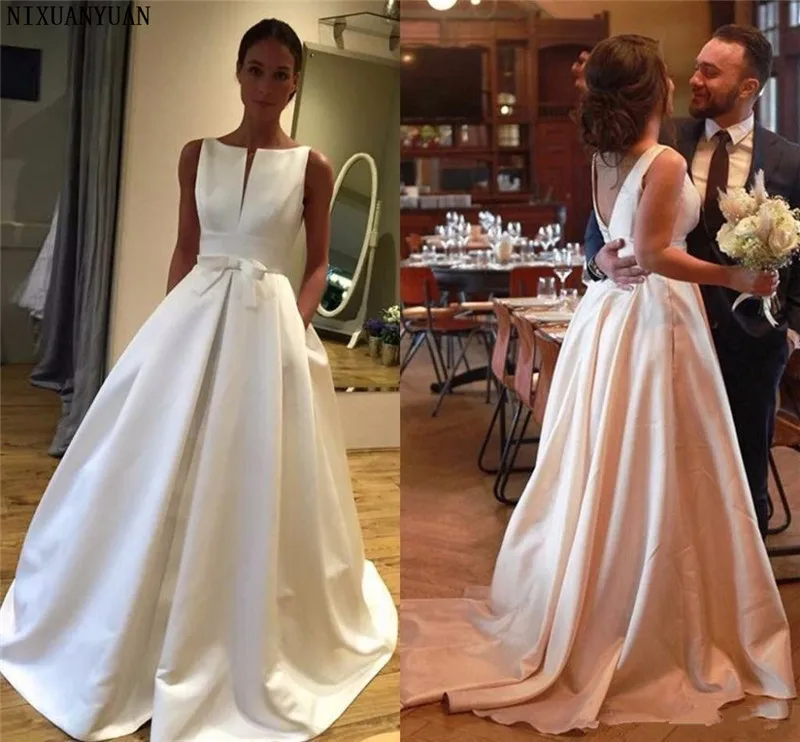 2023 Vintage Princess A Line Wedding Dress with Pocket Floor Lenght Sexy Backless Bridal Gowns Wedding Gown Vestido De Novia
2023 Vintage Princess A Line Wedding Dress with Pocket Floor Lenght Sexy Backless Bridal Gowns Wedding Gown Vestido De Novia