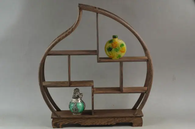 12.7 Inch / Elaborate Chinese Handwork Wood Traditional Classical Peach-shape Shelf
12.7 Inch / Elaborate Chinese Handwork Wood Traditional Classical Peach-shape Shelf