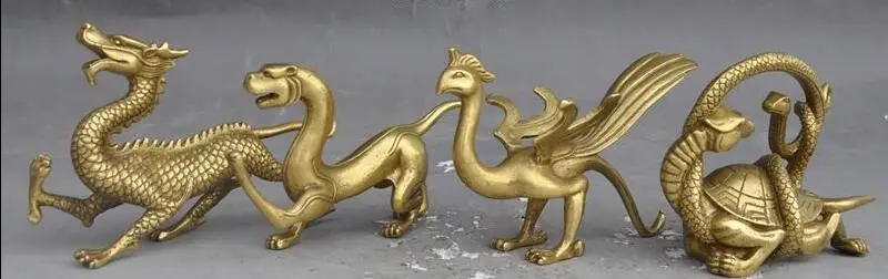 + Китайские латунные фэншуй Дракон Тигр Феникс черепаха, змея 4 статуя чудовища
+ Китайские латунные фэншуй Дракон Тигр Феникс черепаха, змея 4 статуя чудовища