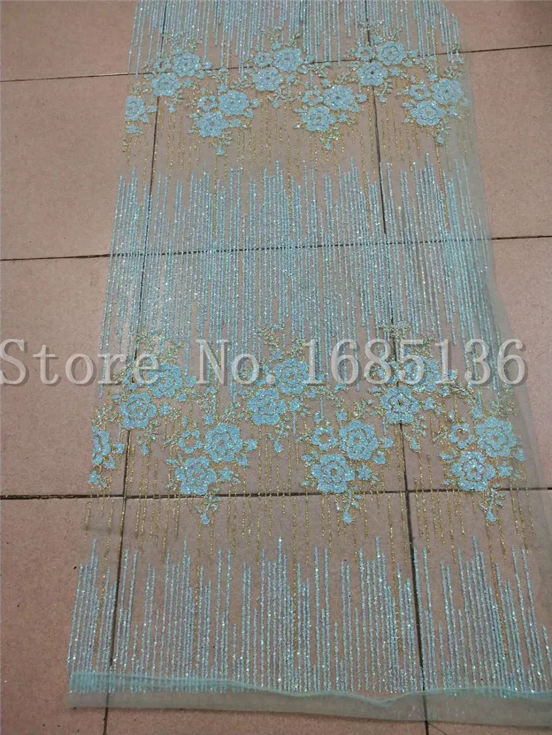 Light bluetulle lace with glued glitter fashion H-1989 african glitter lace fabric for party dress or decoration 5yard/lot
Light bluetulle lace with glued glitter fashion H-1989 african glitter lace fabric for party dress or decoration 5yard/lot