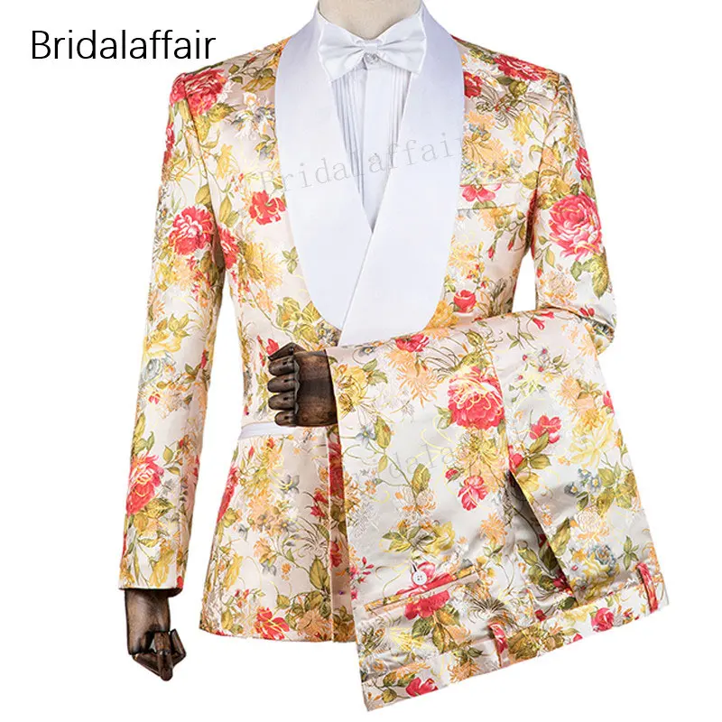 KUSON Tailor-made Groom Tuxedo Fashion Floral Printed Slim Fit Men Suit Set For Wedding Prom Mens Suits 2Pcs 2018 (Jacket+Pants)
KUSON Tailor-made Groom Tuxedo Fashion Floral Printed Slim Fit Men Suit Set For Wedding Prom Mens Suits 2Pcs 2018 (Jacket+Pants)