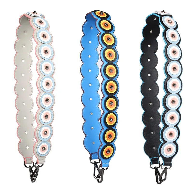 Circle Shoulder Bag Strap Hit Color Rainbow Women Bag Accessories Fashion Wide Rivet Leather Straps For Handbags Shoulder Belt
Circle Shoulder Bag Strap Hit Color Rainbow Women Bag Accessories Fashion Wide Rivet Leather Straps For Handbags Shoulder Belt