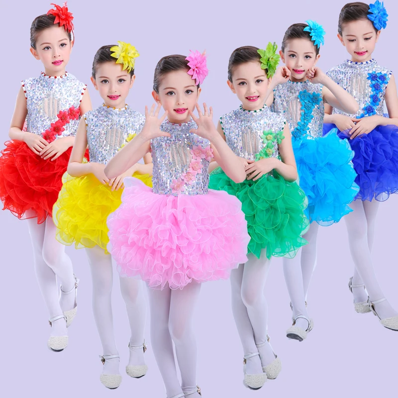 2017 Sequins Kids Dance Costumes Jazz Dance Costumes Girls ballet Dress Stage Performance 
2017 Sequins Kids Dance Costumes Jazz Dance Costumes Girls ballet Dress Stage Performance