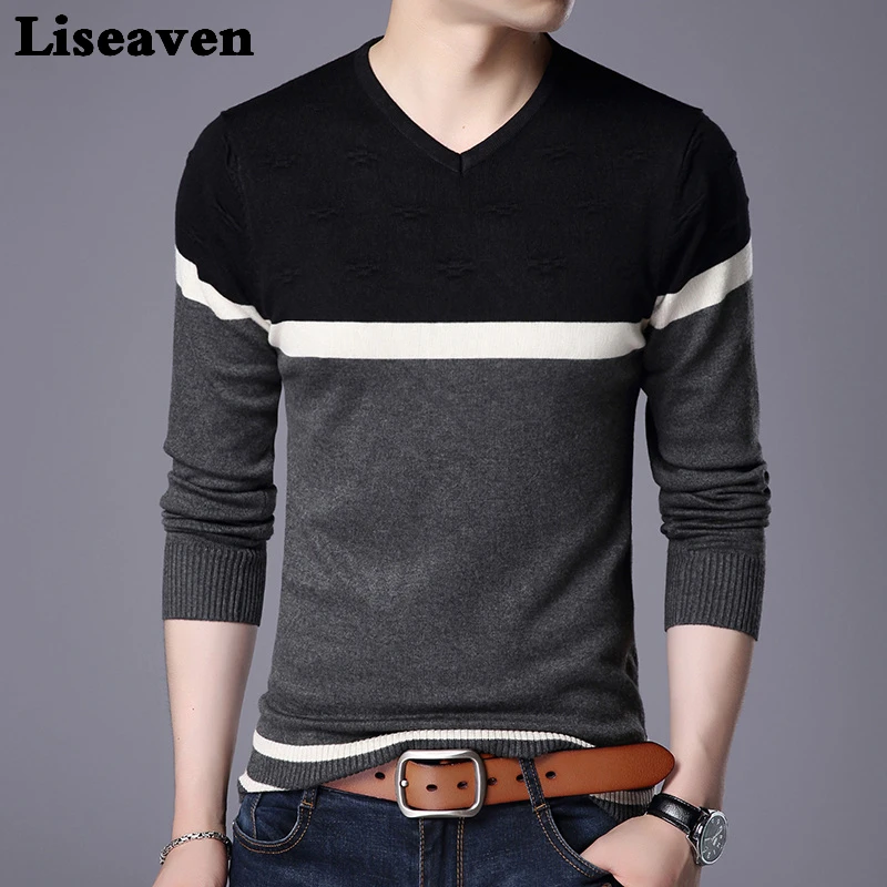Liseaven Men Pullover Sweater V Neck Casual Slim Fit Sweaters Long Sleeve Pullover Tops
Liseaven Men Pullover Sweater V Neck Casual Slim Fit Sweaters Long Sleeve Pullover Tops